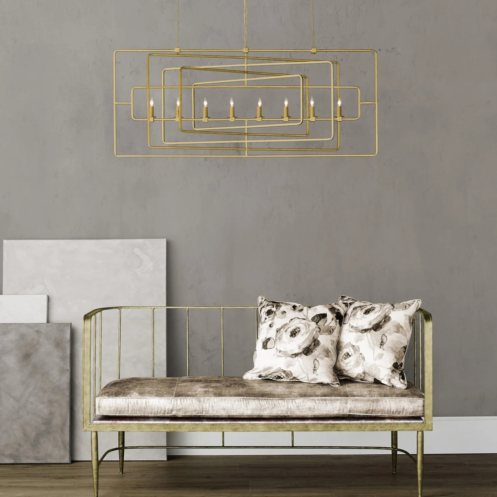 
                      
                        Metro Gold Rectangular Chandelier
                      
                    