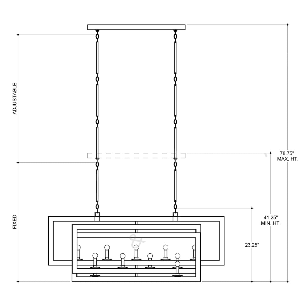 
                      
                        Middleton Rectangular Silver Chandelier
                      
                    