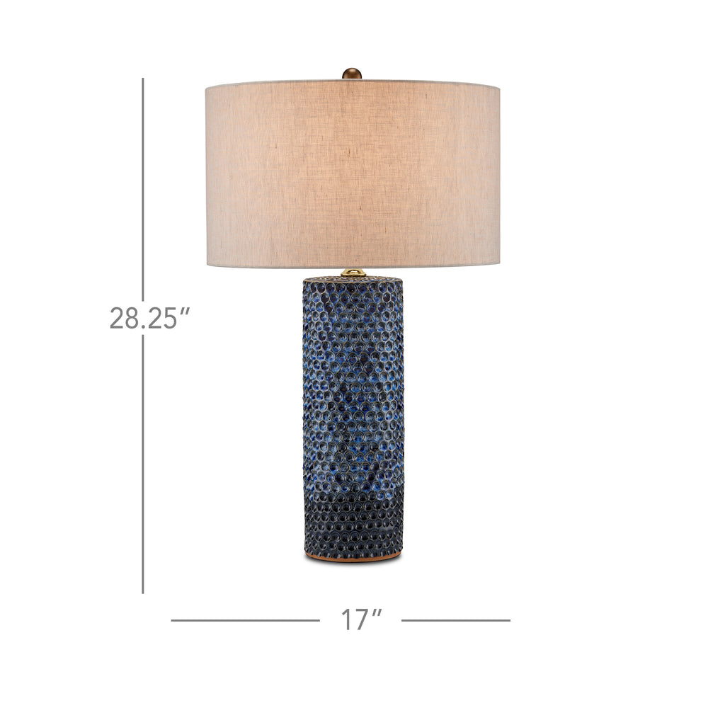 
                      
                        Polka Dot Blue Table Lamp.
                      
                    