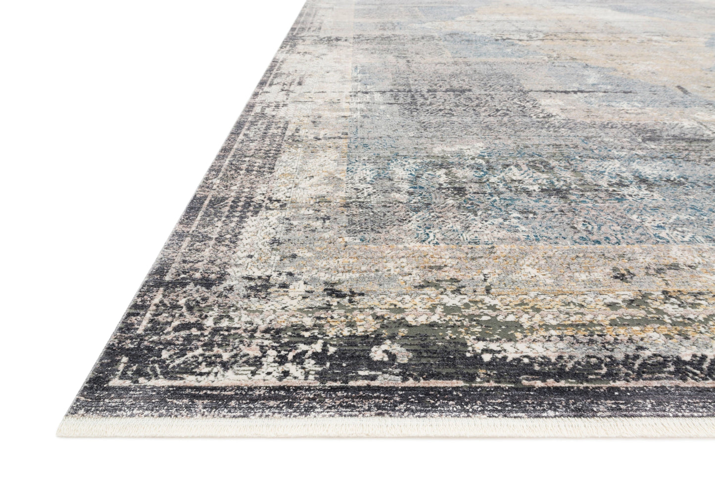 Loloi Gemma Charcoal / Multi 7'-7" x 9'-10" Area Rug
