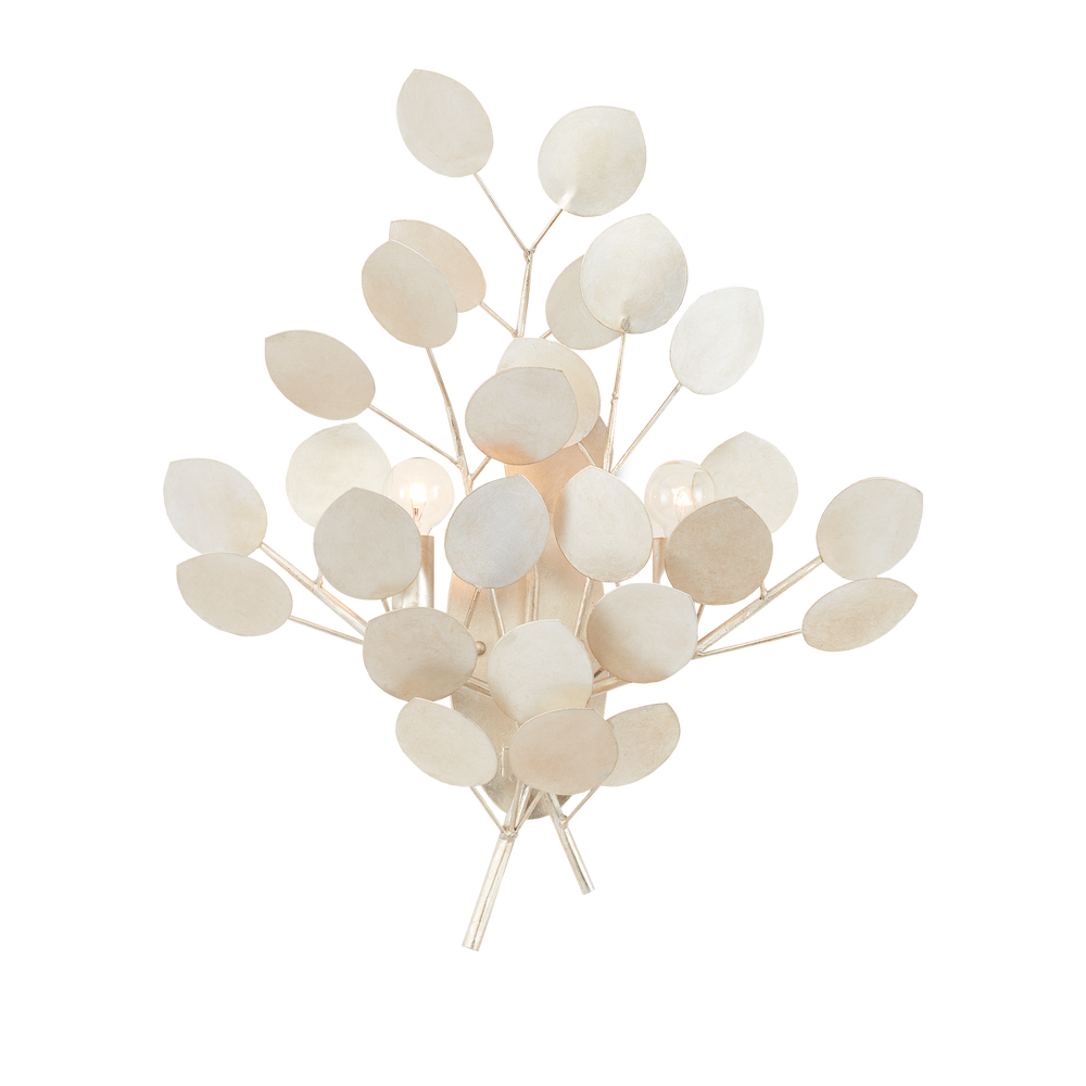 Lunaria Silver Wall Sconce