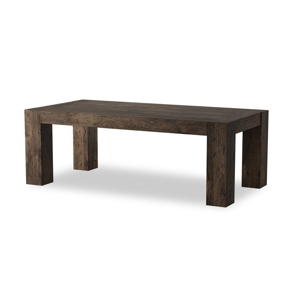 Abaso 86" Dining Table - Ebony Rustic Wormwood Oak - #shop_name Dining & Kitchen Tables