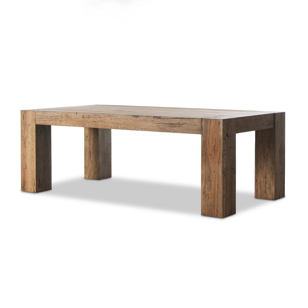 Abaso 86" Dining Table - Rustic Wormwood Oak - #shop_name Dining & Kitchen Tables