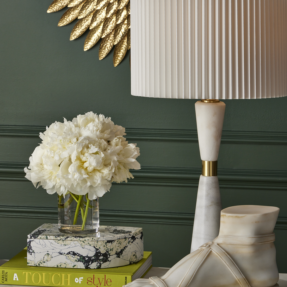 
                      
                        Edelmar White Table Lamp.
                      
                    