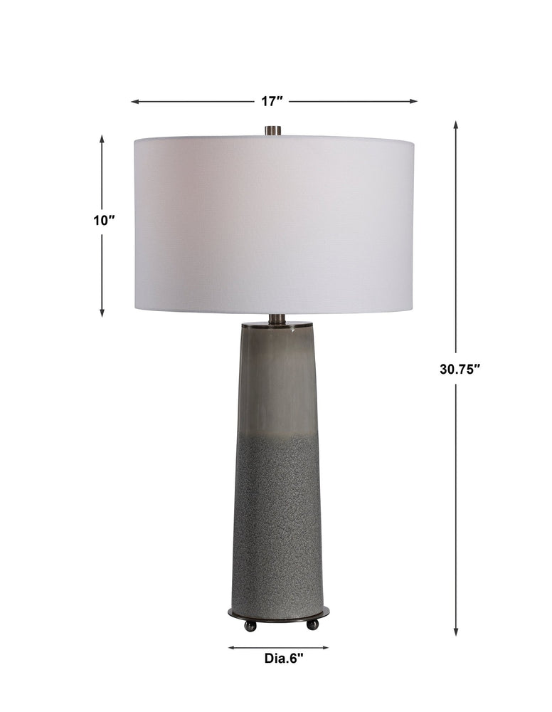Abdel Gray Glaze Table Lamp - #shop_name Table Lamps