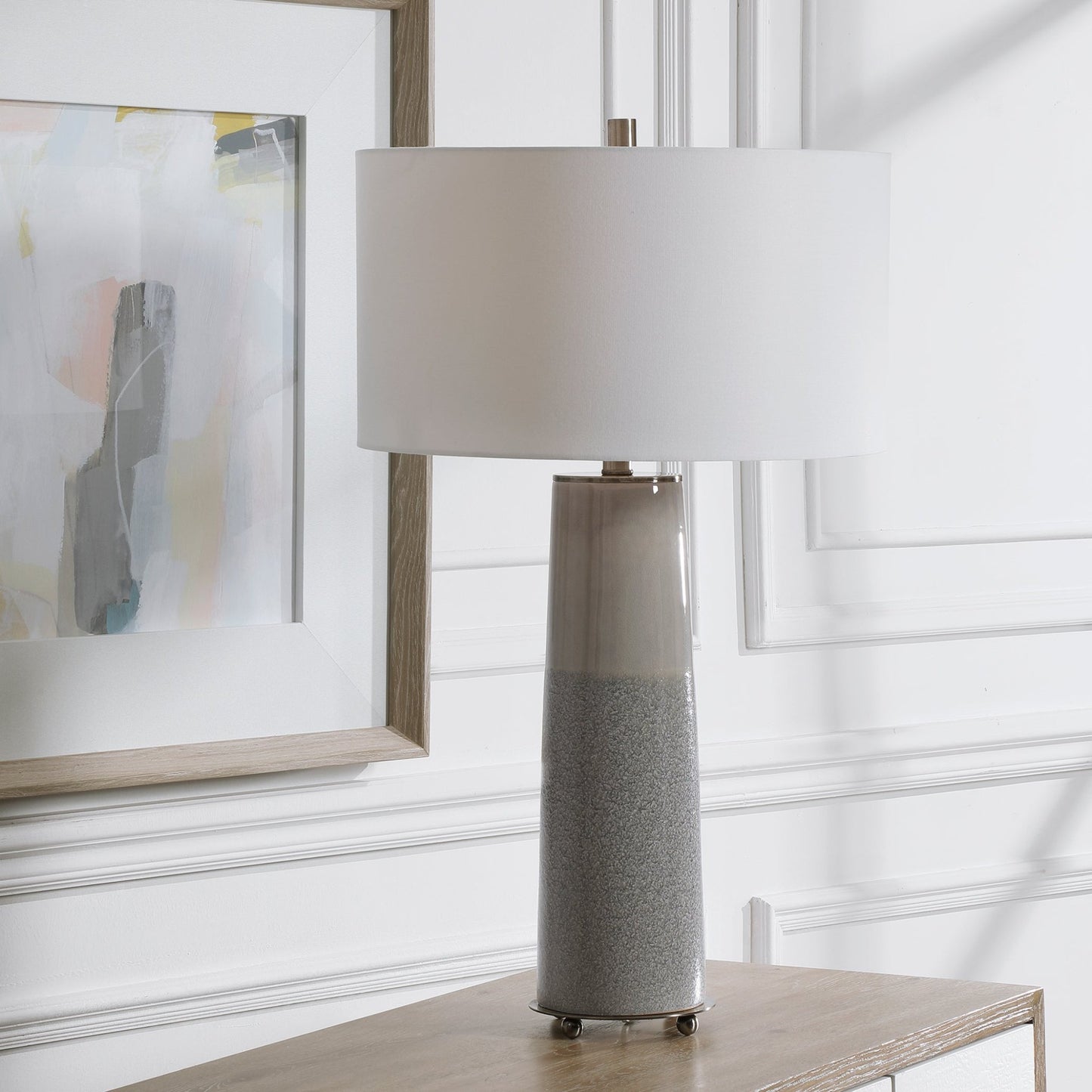 Abdel Gray Glaze Table Lamp - #shop_name Table Lamps