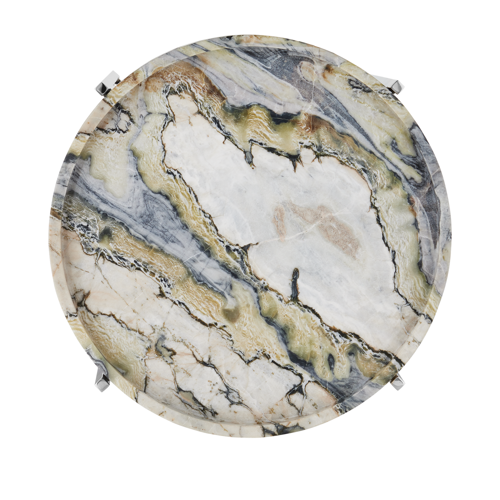
                      
                        Freya Floral Jade Marble Accent Table
                      
                    