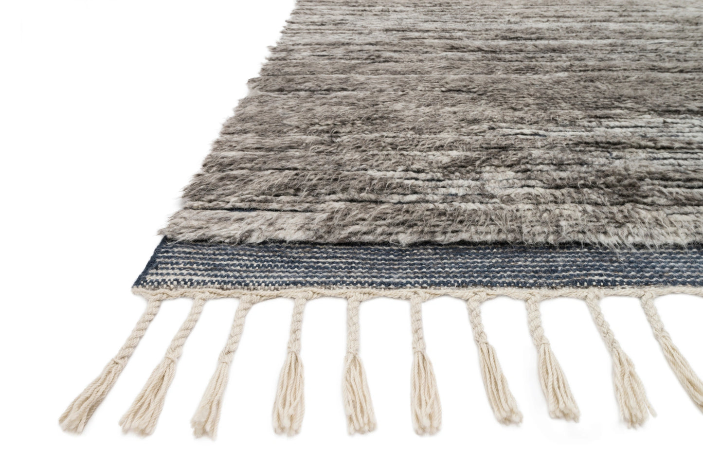 Loloi Khalid Pewter / Ink 8'-6" x 11'-6" Area Rug