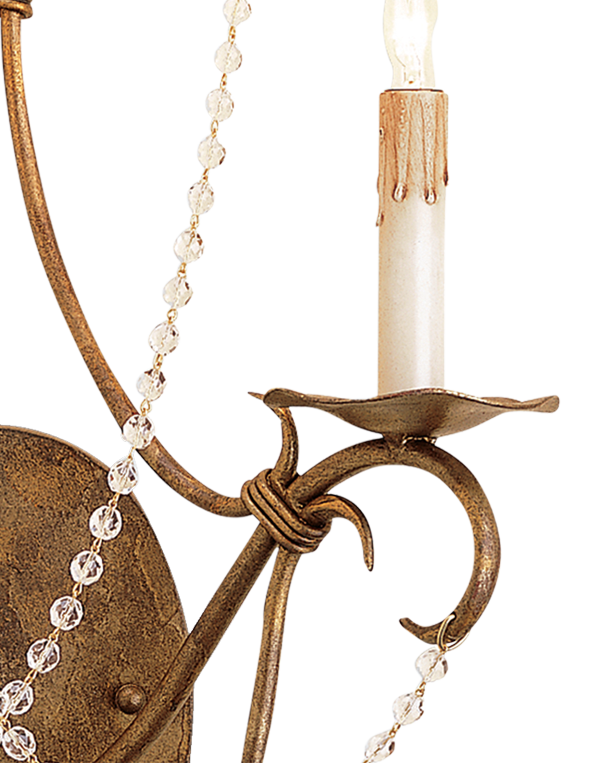 Crystal Lights Gold Wall Sconce - Thumbnail 2