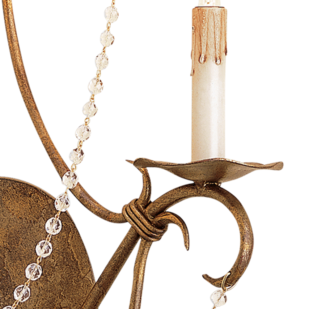 Crystal Lights Gold Wall Sconce