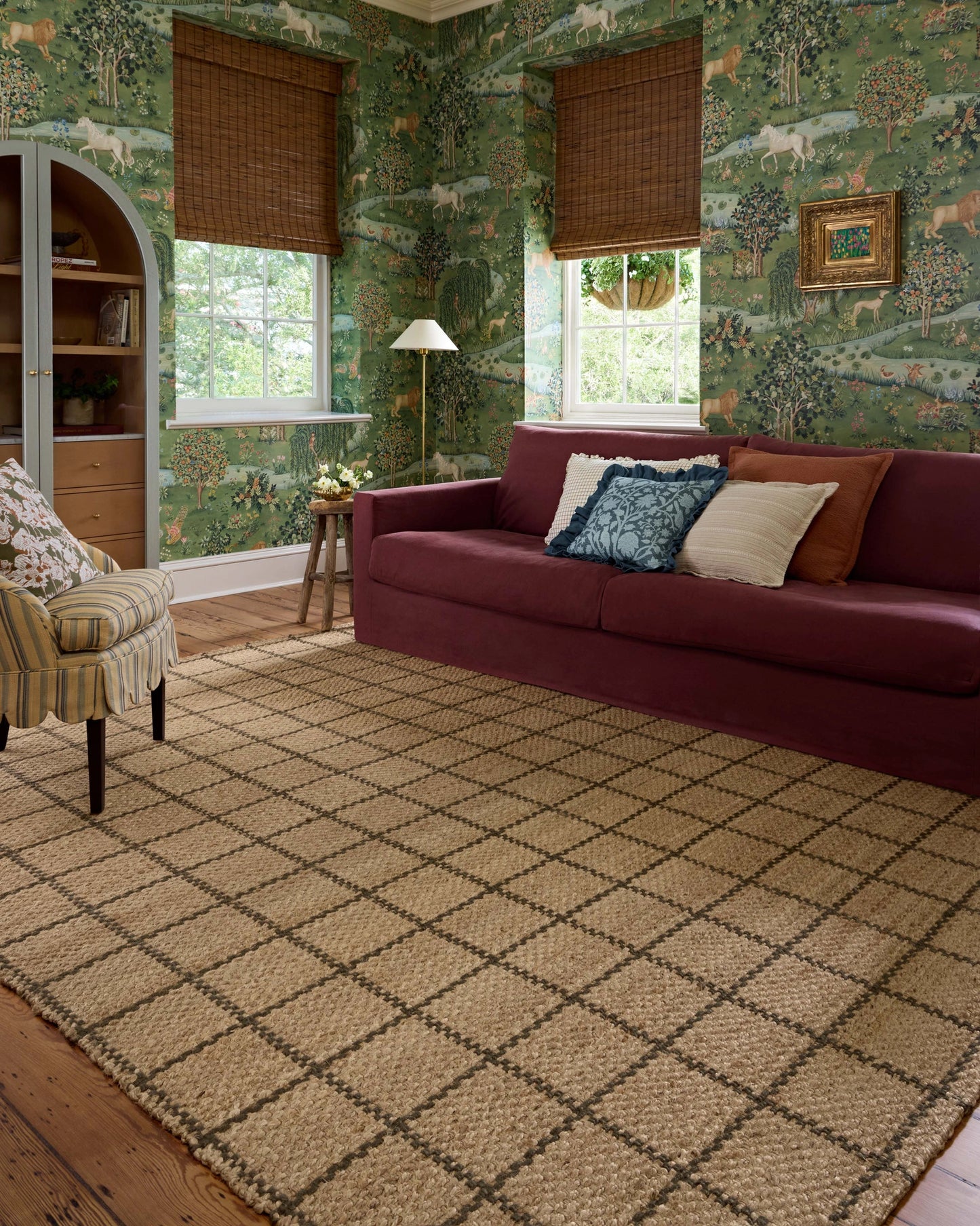 Chris Loves Julia x Loloi Fletcher Natural / Olive 5'-0" x 7'-6" Area Rug