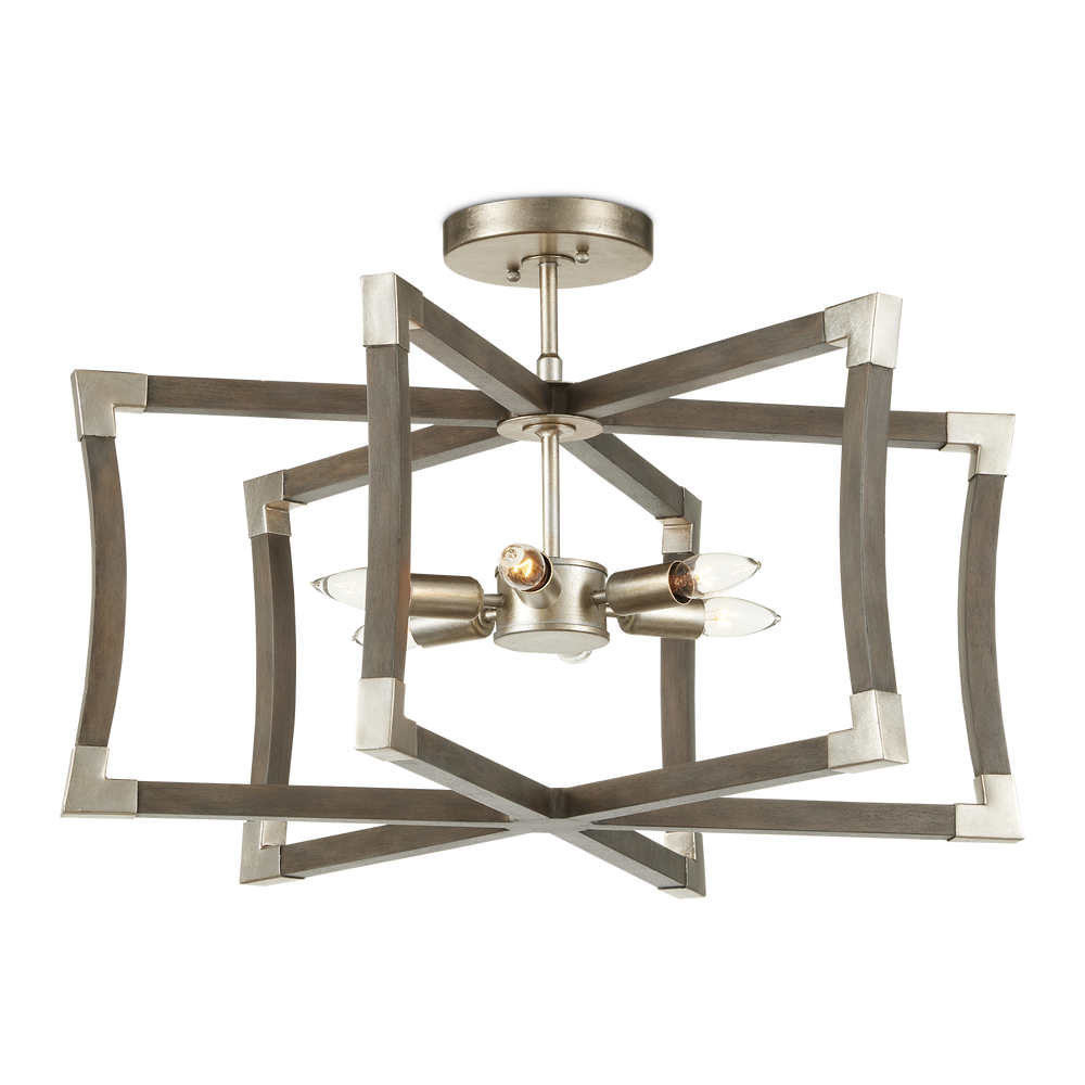 
                      
                        Bastian Small Gray Semi-Flush Mount
                      
                    