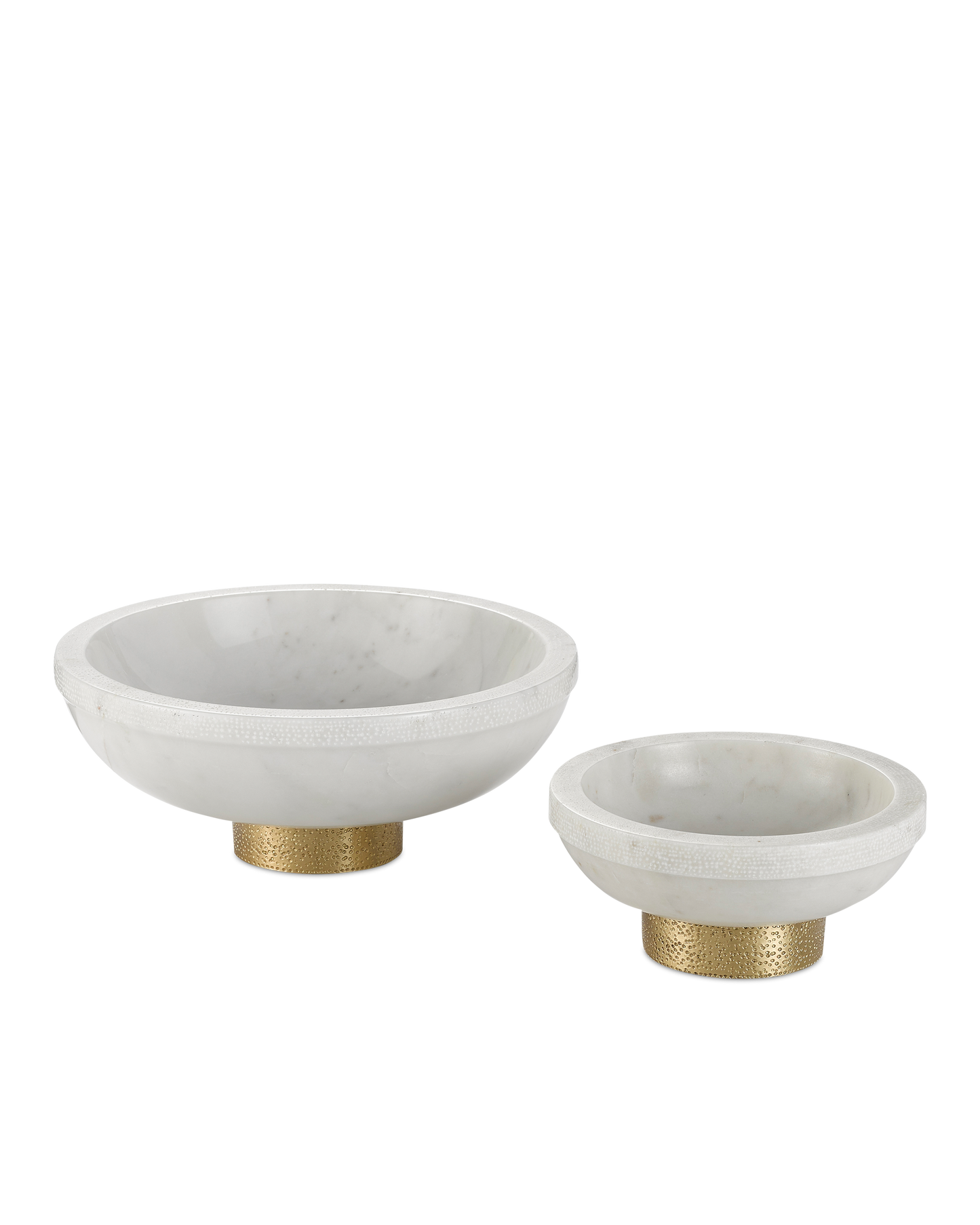 Valor Large White Marble Bowl