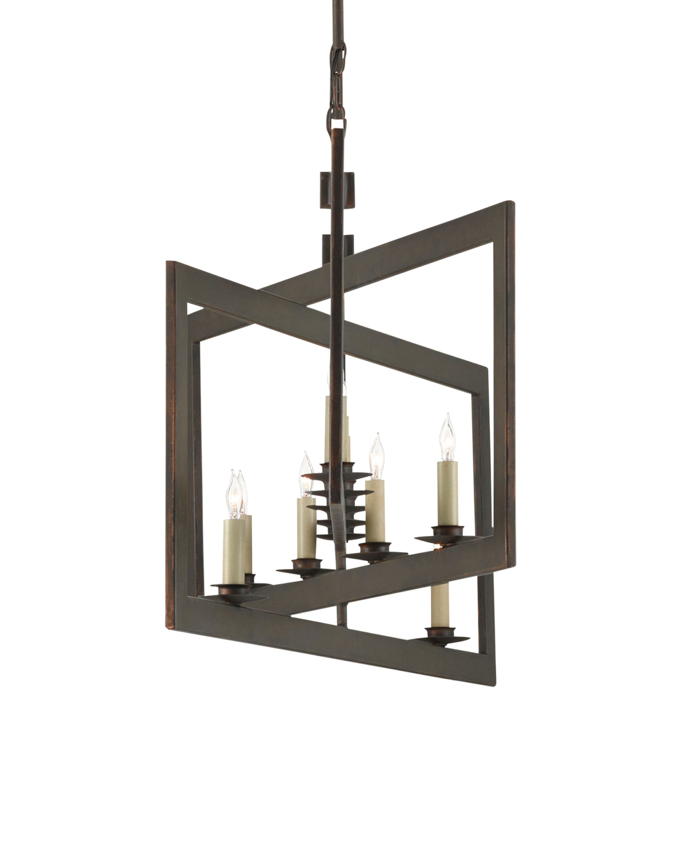 Middleton Rectangular Bronze Chandelier