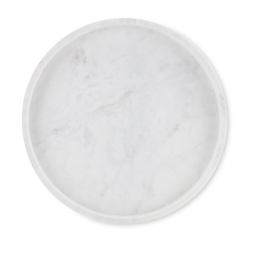 
                      
                        Freya Large White Marble Tray.
                      
                    