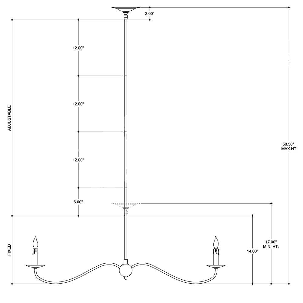 
                      
                        Saxon Black Linear Chandelier
                      
                    
