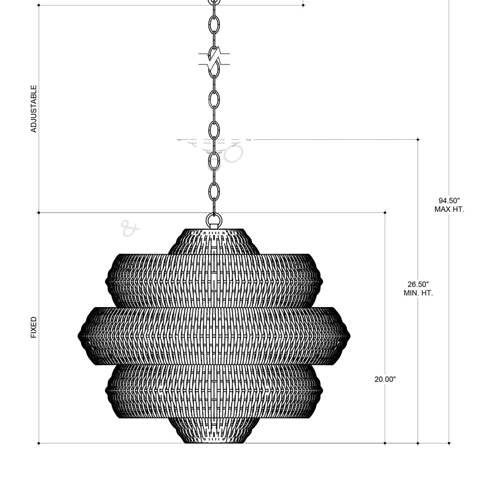 
                      
                        Antibes Small Natural Chandelier
                      
                    