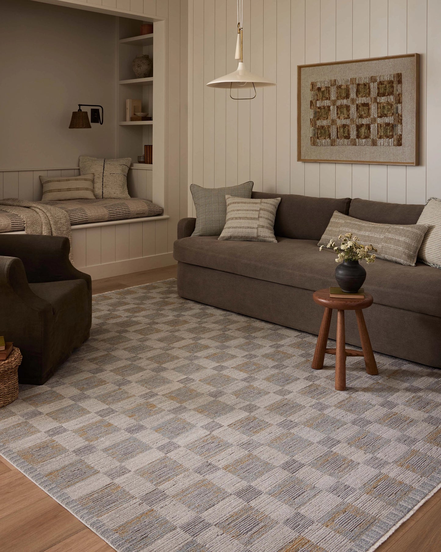 Amber Lewis x Loloi Cali Mist / Wheat 5'-3" x 7'-6" Accent Rug