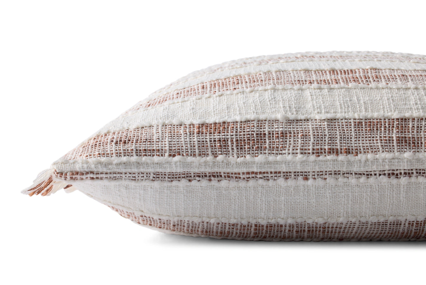 Loloi PLL0134 Rust / Ivory 22'' x 22'' Cover w/Poly Pillow