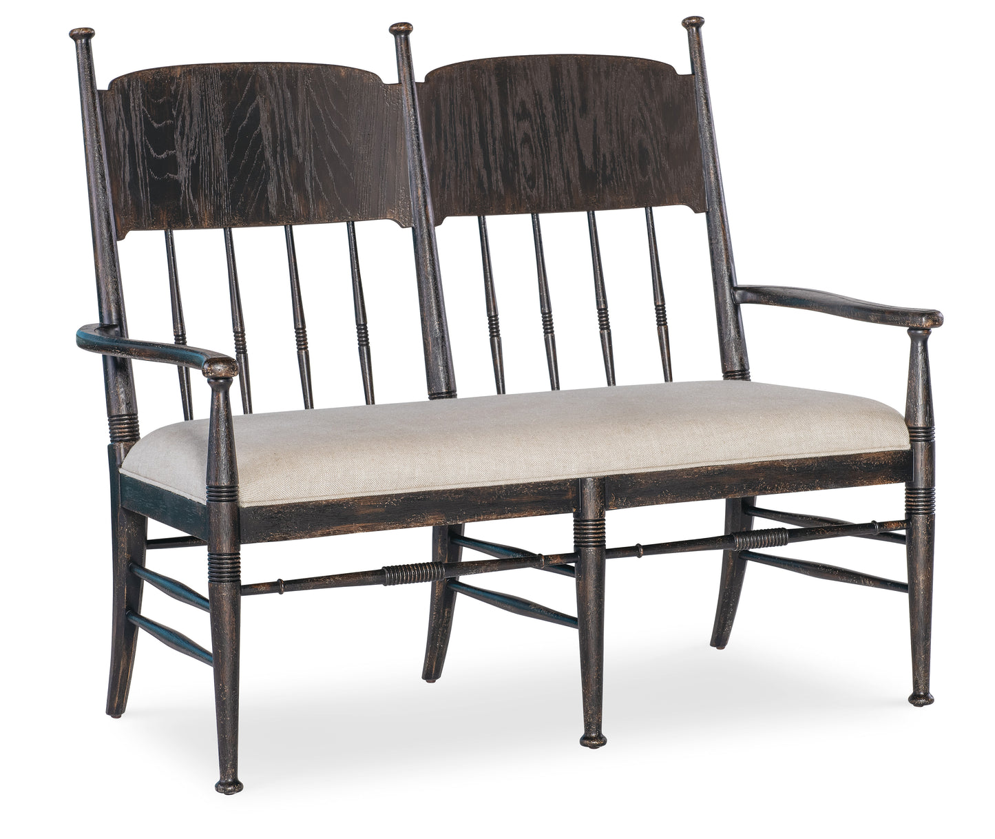 Americana Dining Bench - Black