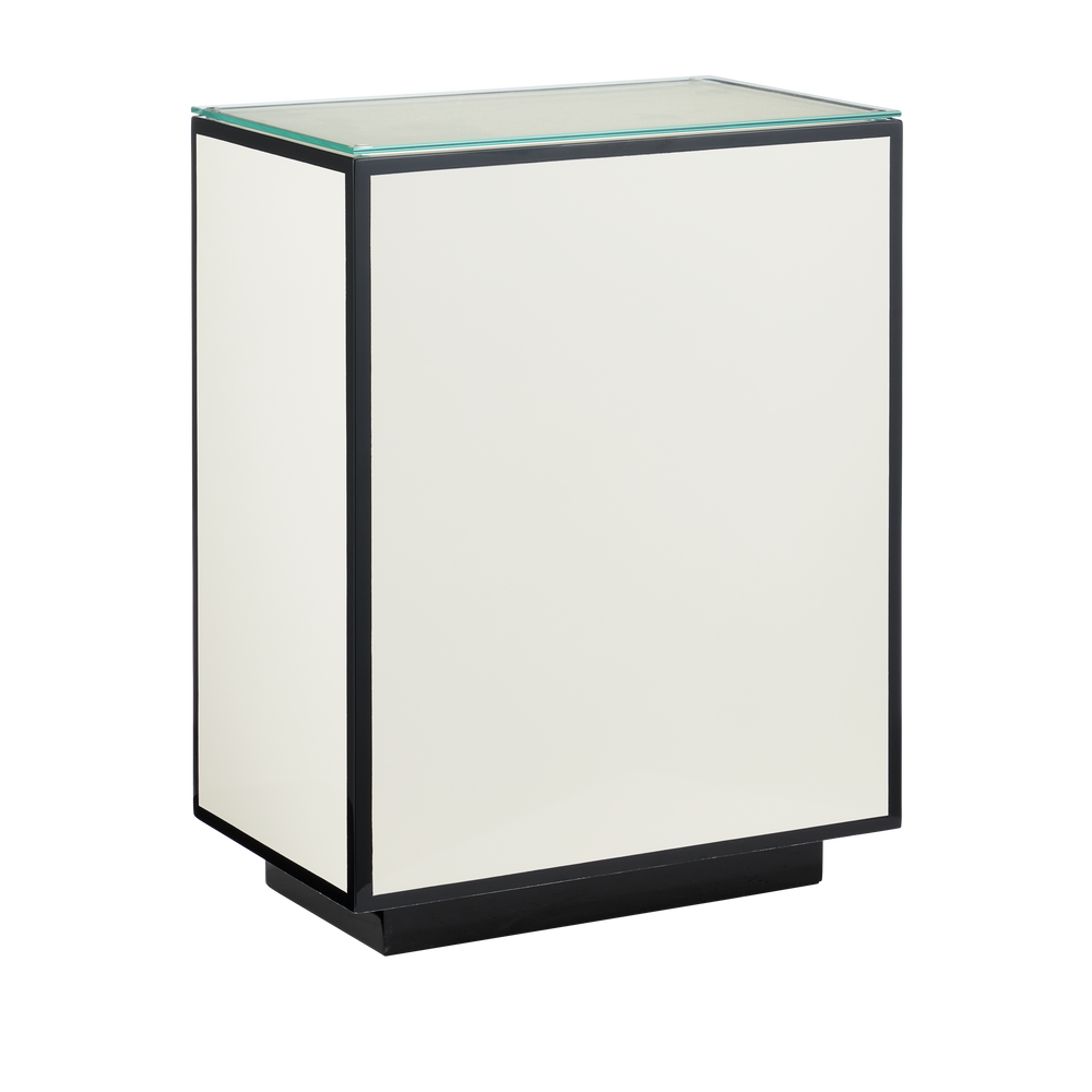 Ivory Lacquer Side Table