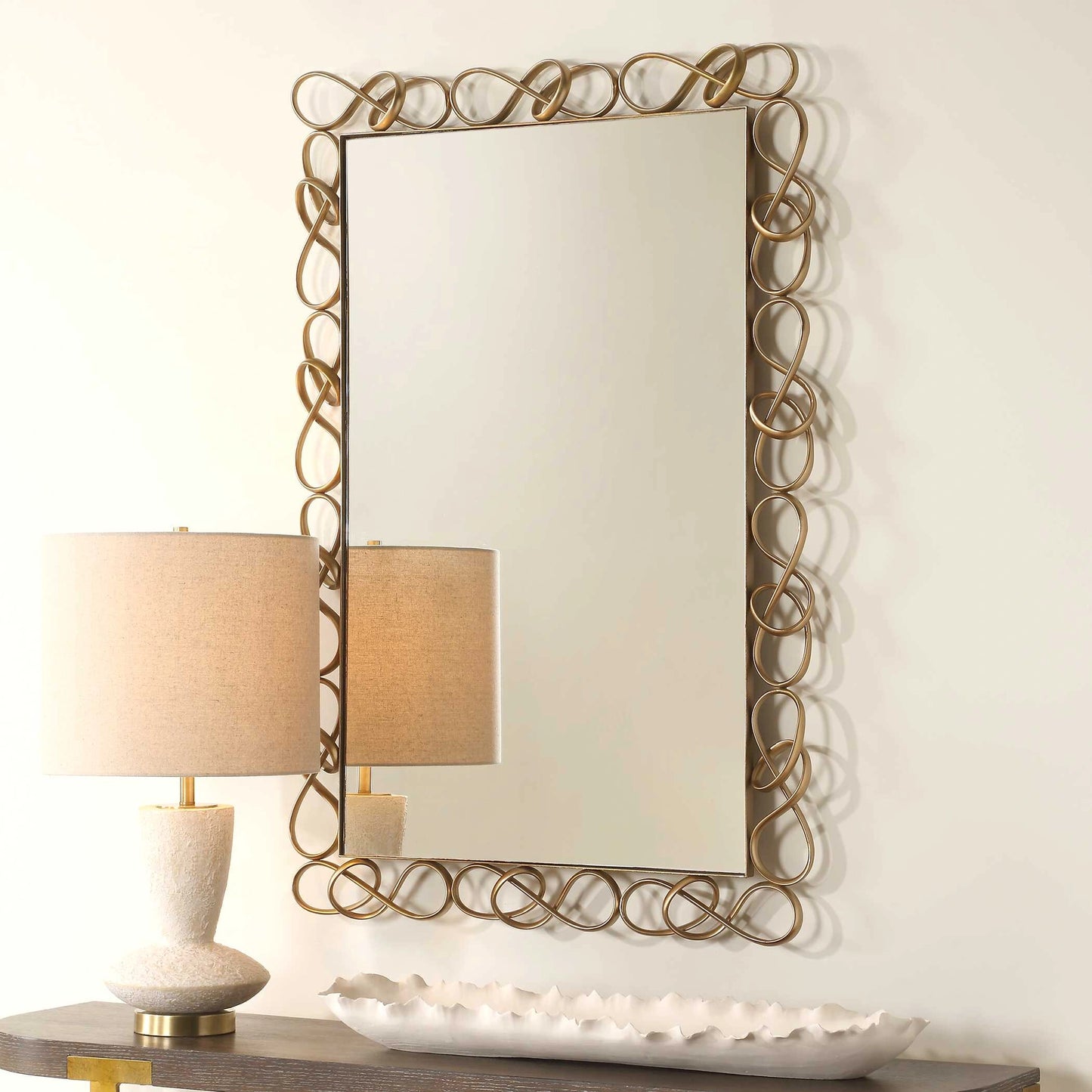 Uttermost Twist It Antique Brass Mirror