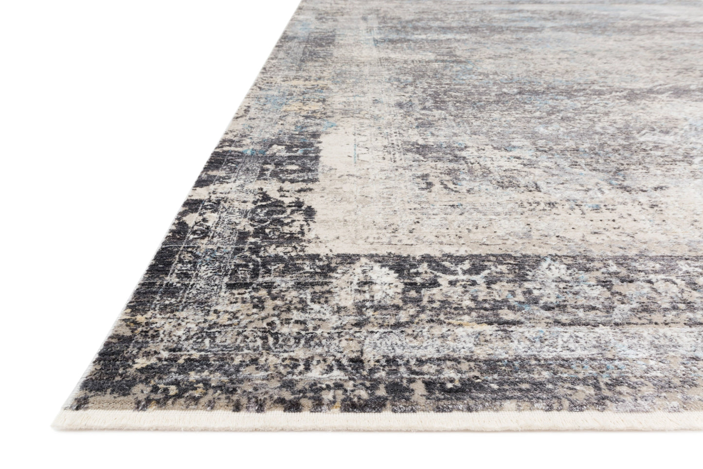 Loloi Franca Charcoal / Sky 18" x 18" Sample Rug