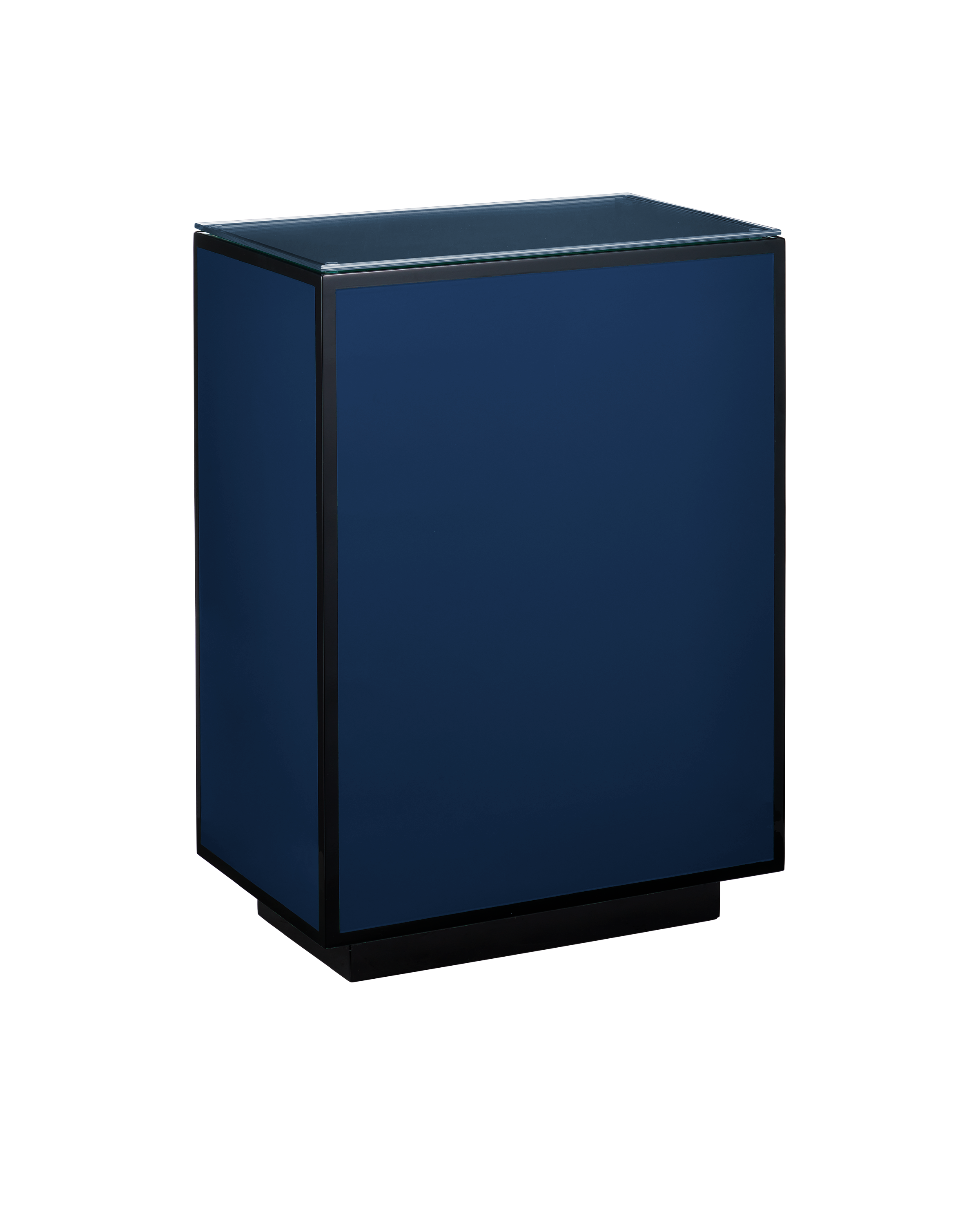 Navy Lacquer Side Table