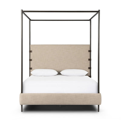 Anderson Canopy King Bed - Palm Ecru