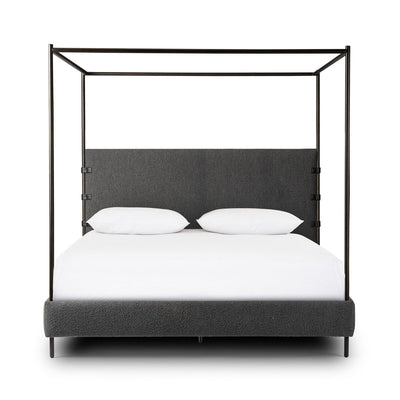 Anderson Canopy King Bed - Knoll Charcoal