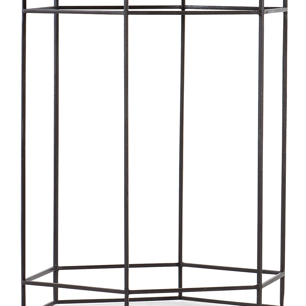 Commerce & Market Accent Table - Brown Metal Base