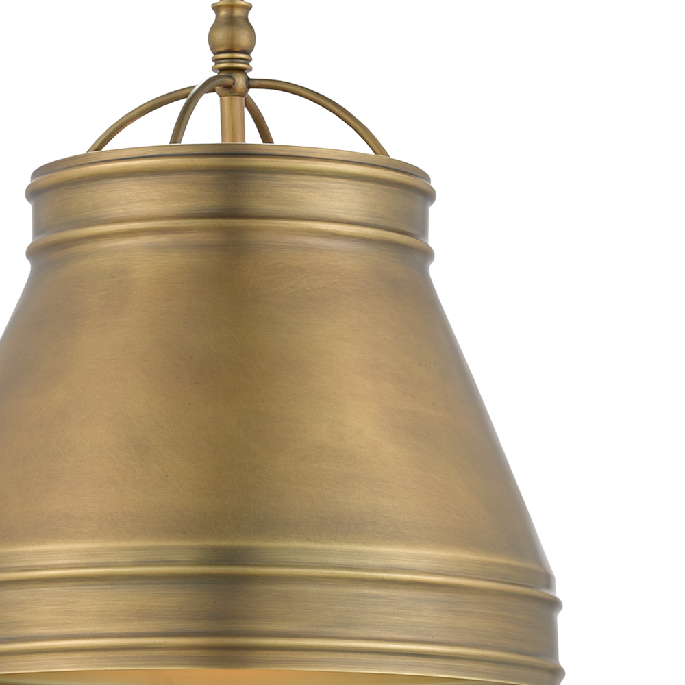 Lumley Brass Pendant.