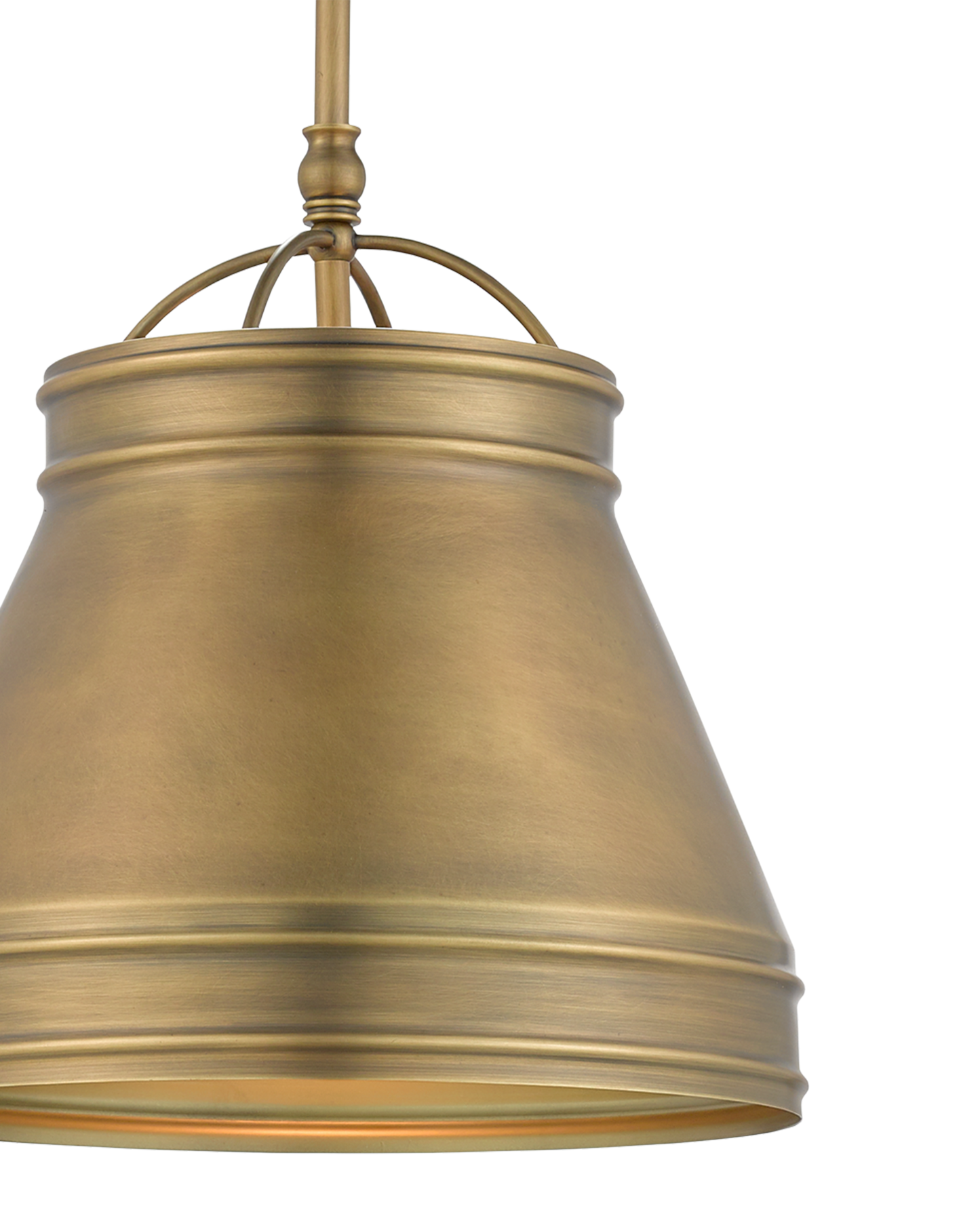 Lumley Brass Pendant.