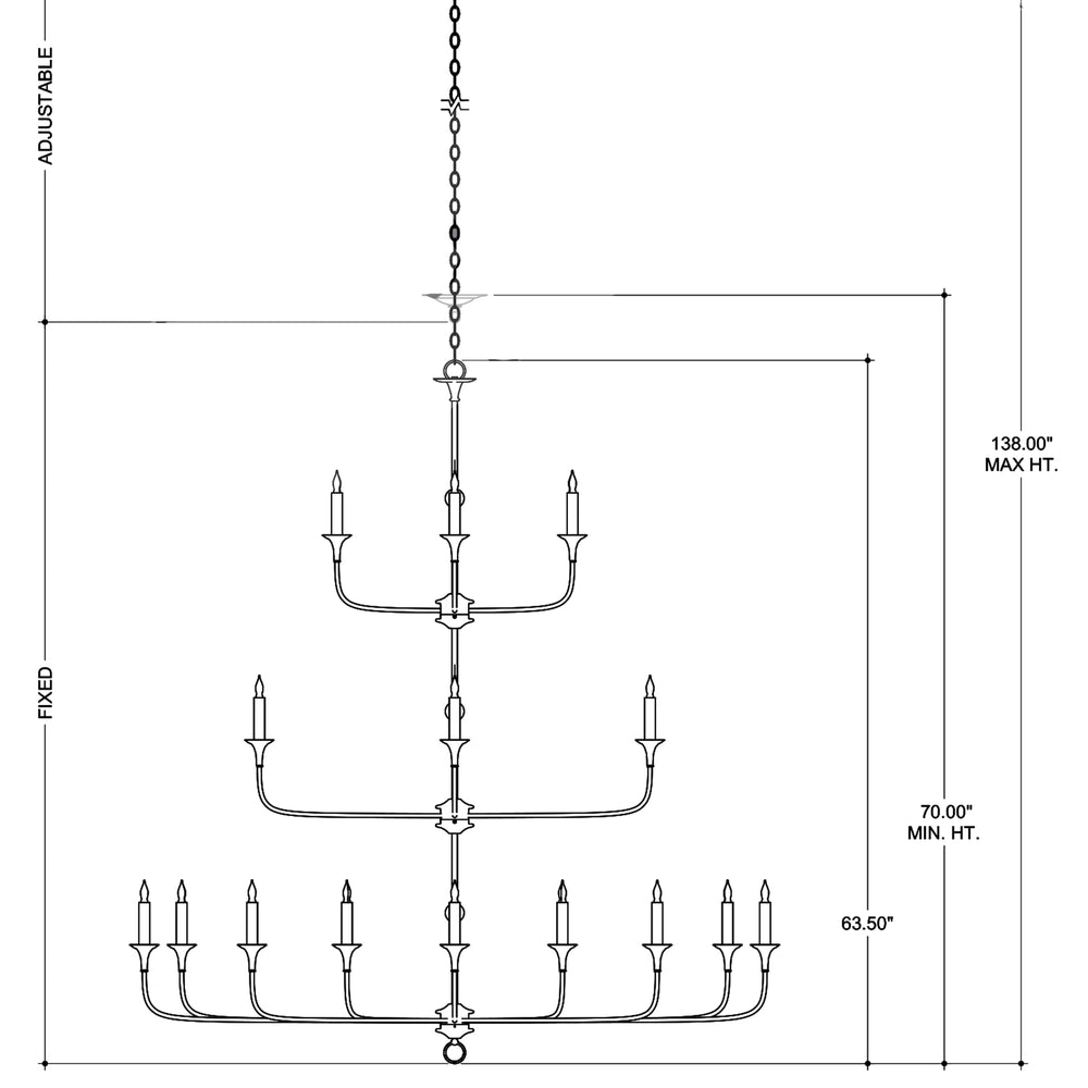 
                      
                        Nottaway Grande Bronze Chandelier
                      
                    