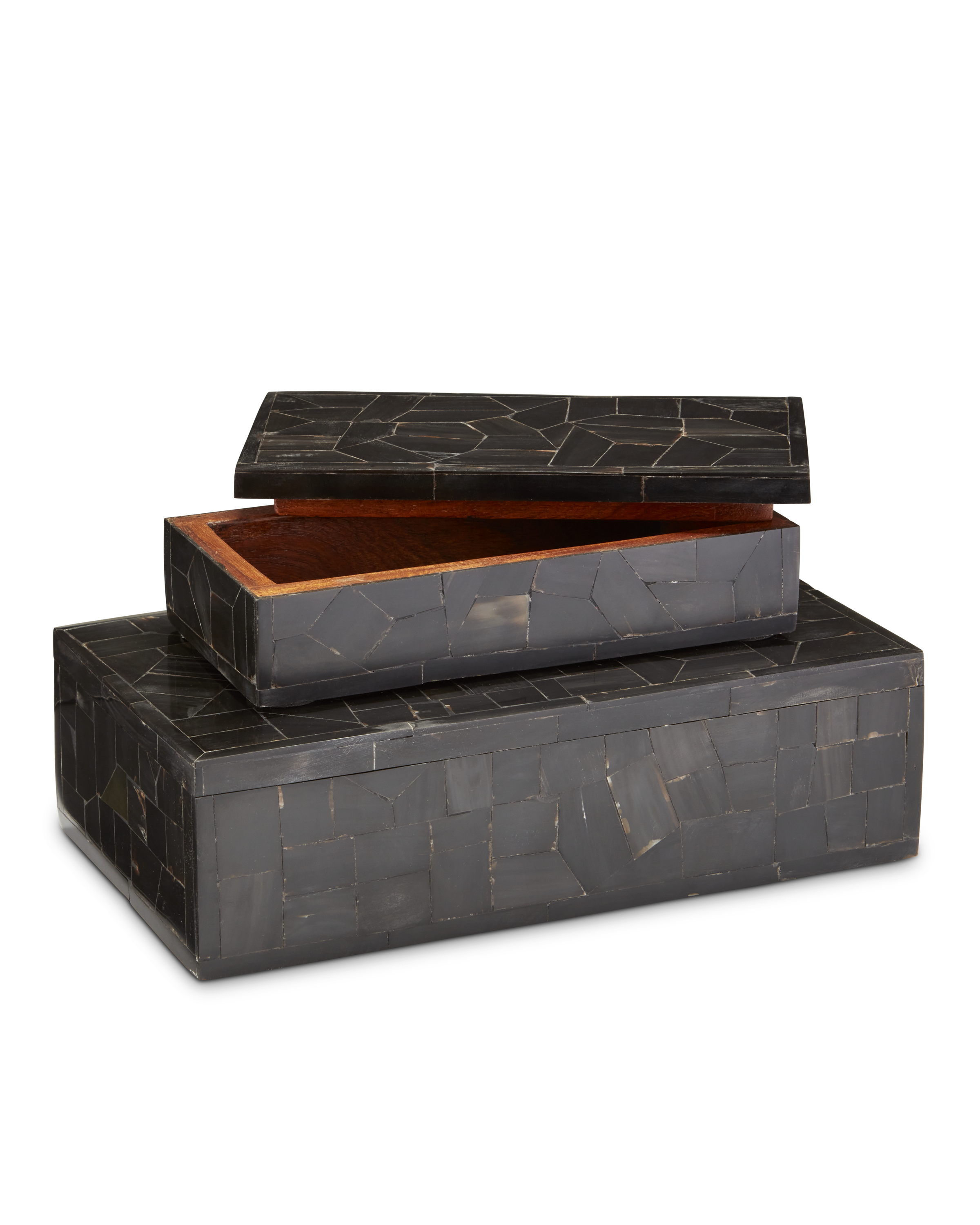 Currey & Company Bone Mosaic Box - Thumbnail 2