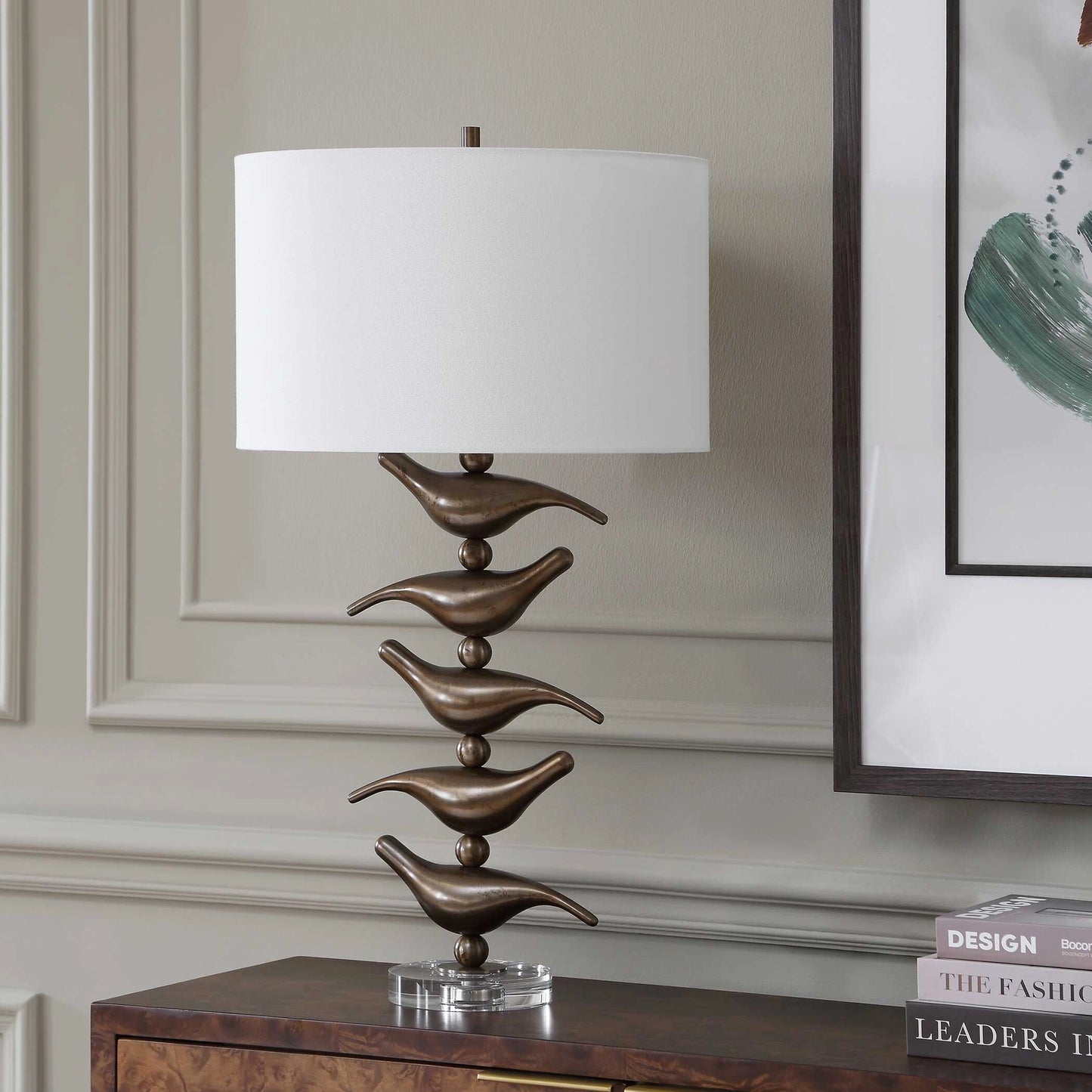 Uttermost Sing Song Bronze Table Lamp