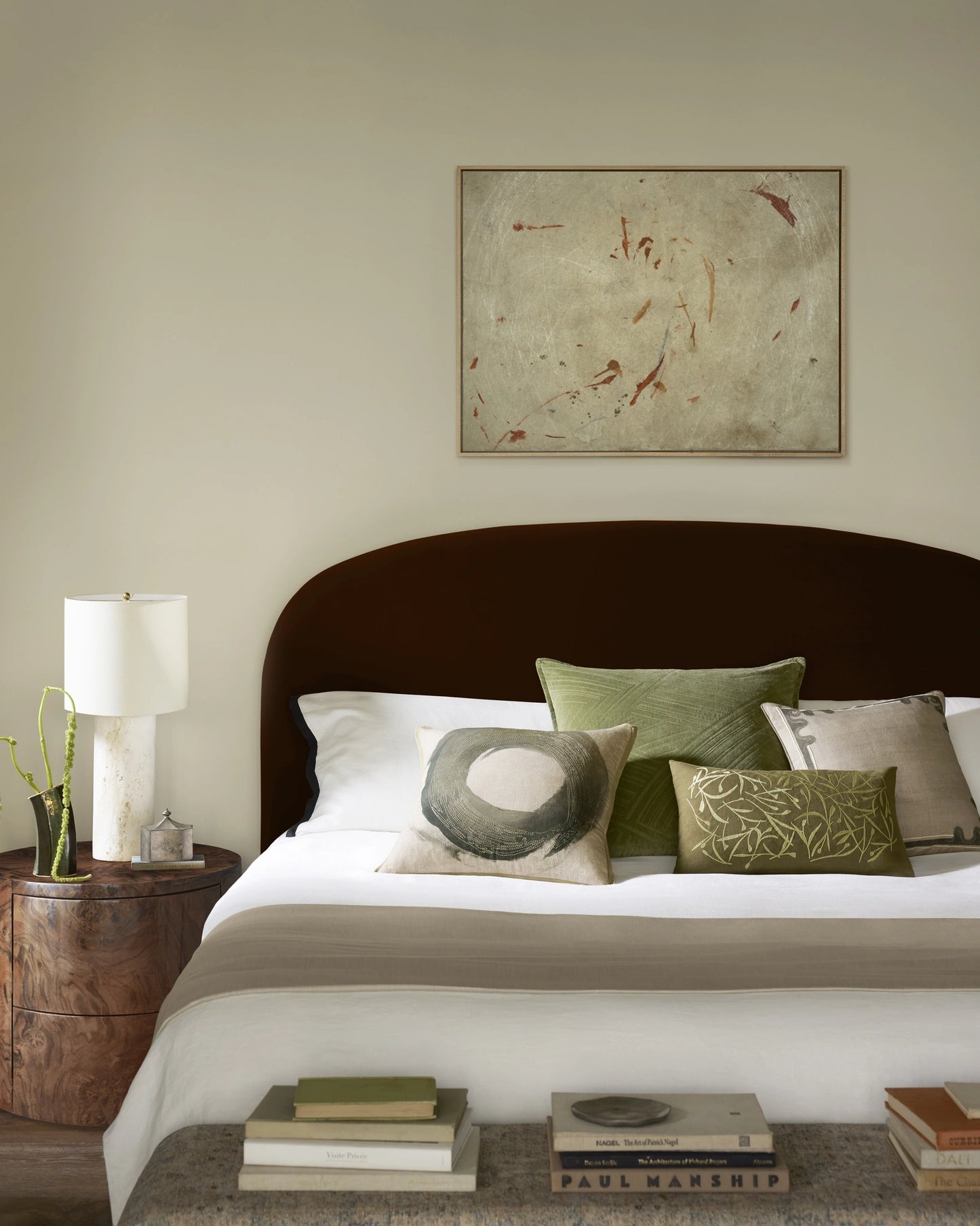 Brigette Romanek x Loloi Natural / Green 20'' x 20'' Cover Only Pillow
