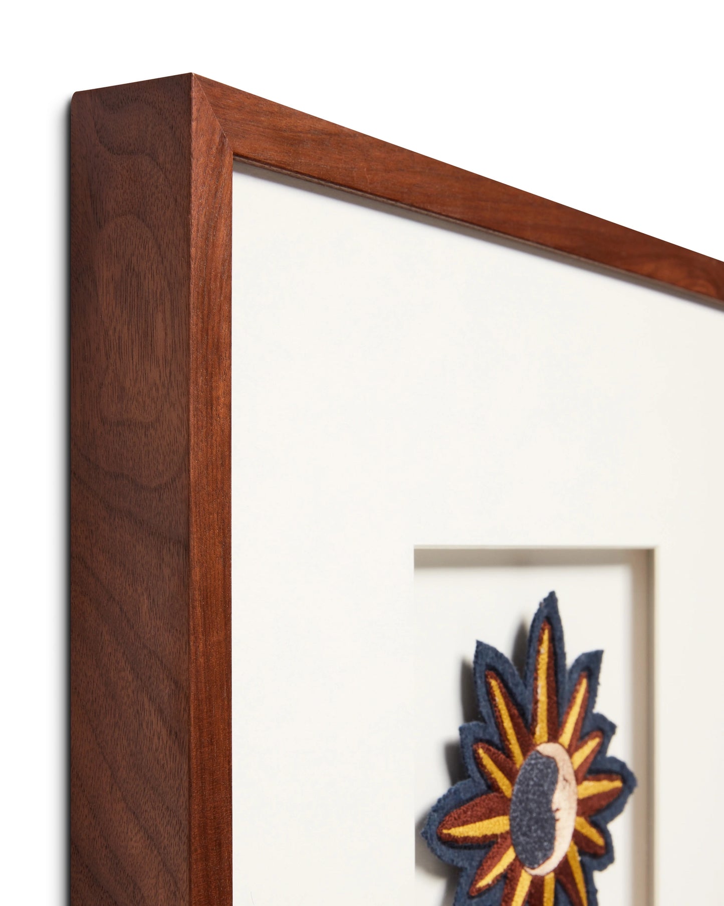 Loloi Mystic Patch Blue / Brown 1'-4" X 1'-4" Wall Art