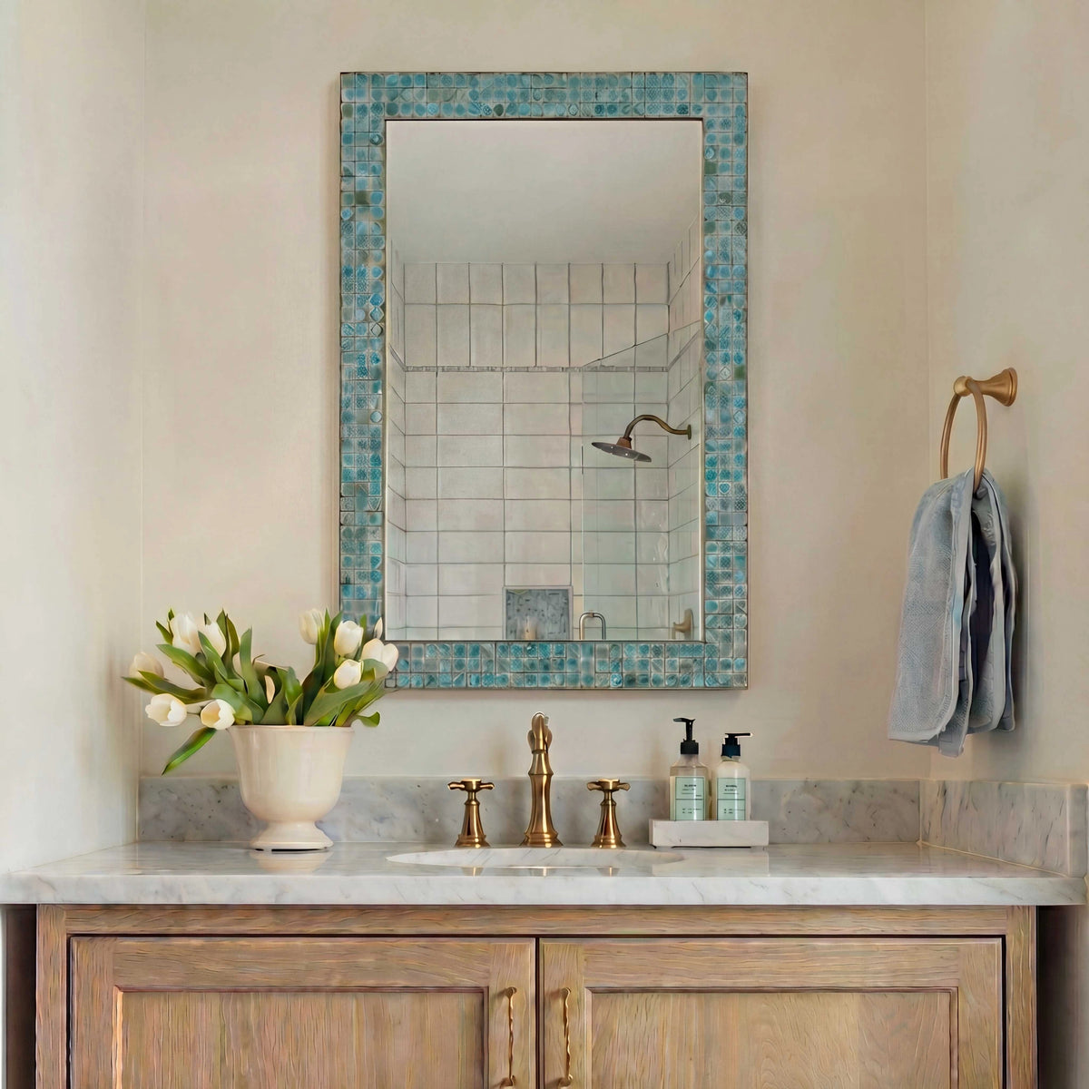 Coralie Tile Mirror