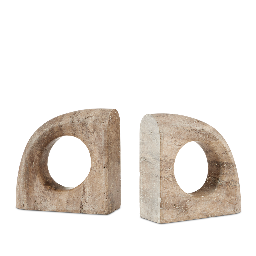 Russo Travertine Object Set of 2.
