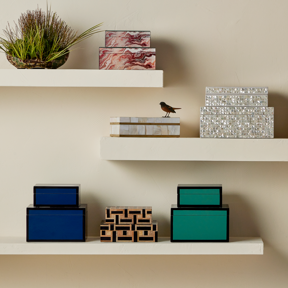 Gerri Dot Mother of Pearl Box Set of 2.