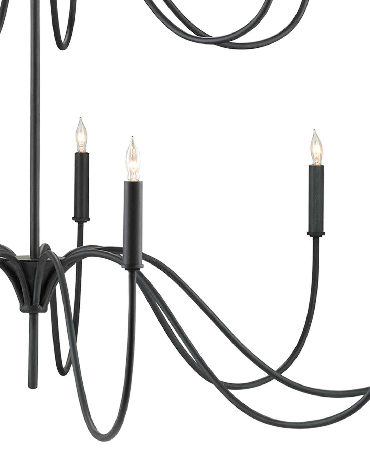 Tirrell Medium Black Chandelier.