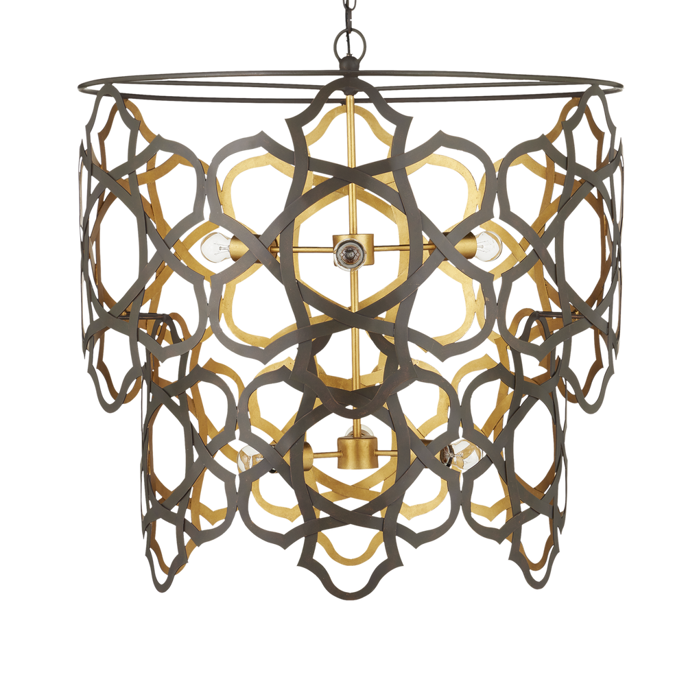 
                      
                        Mauresque Medium Bronze & Gold Chandelier
                      
                    