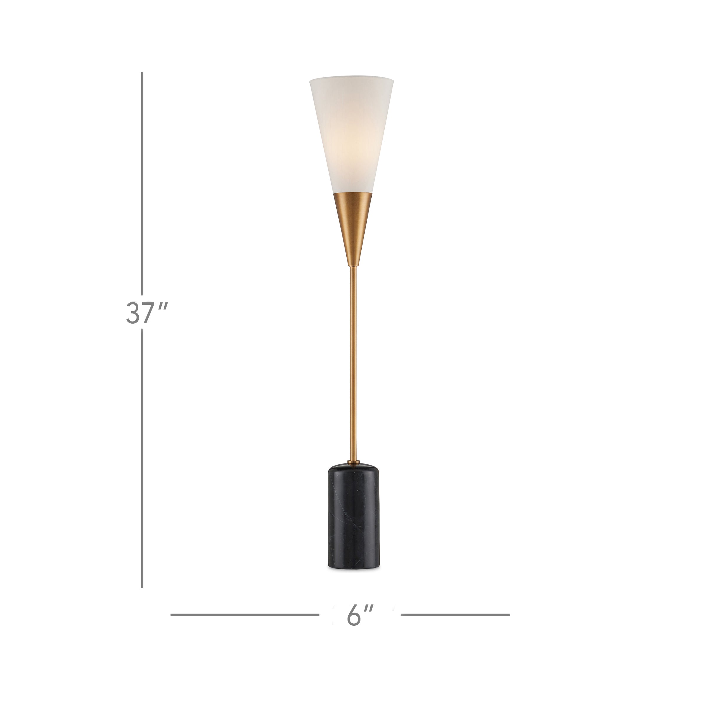 Martini Black Torchiere Table Lamp - Thumbnail 3