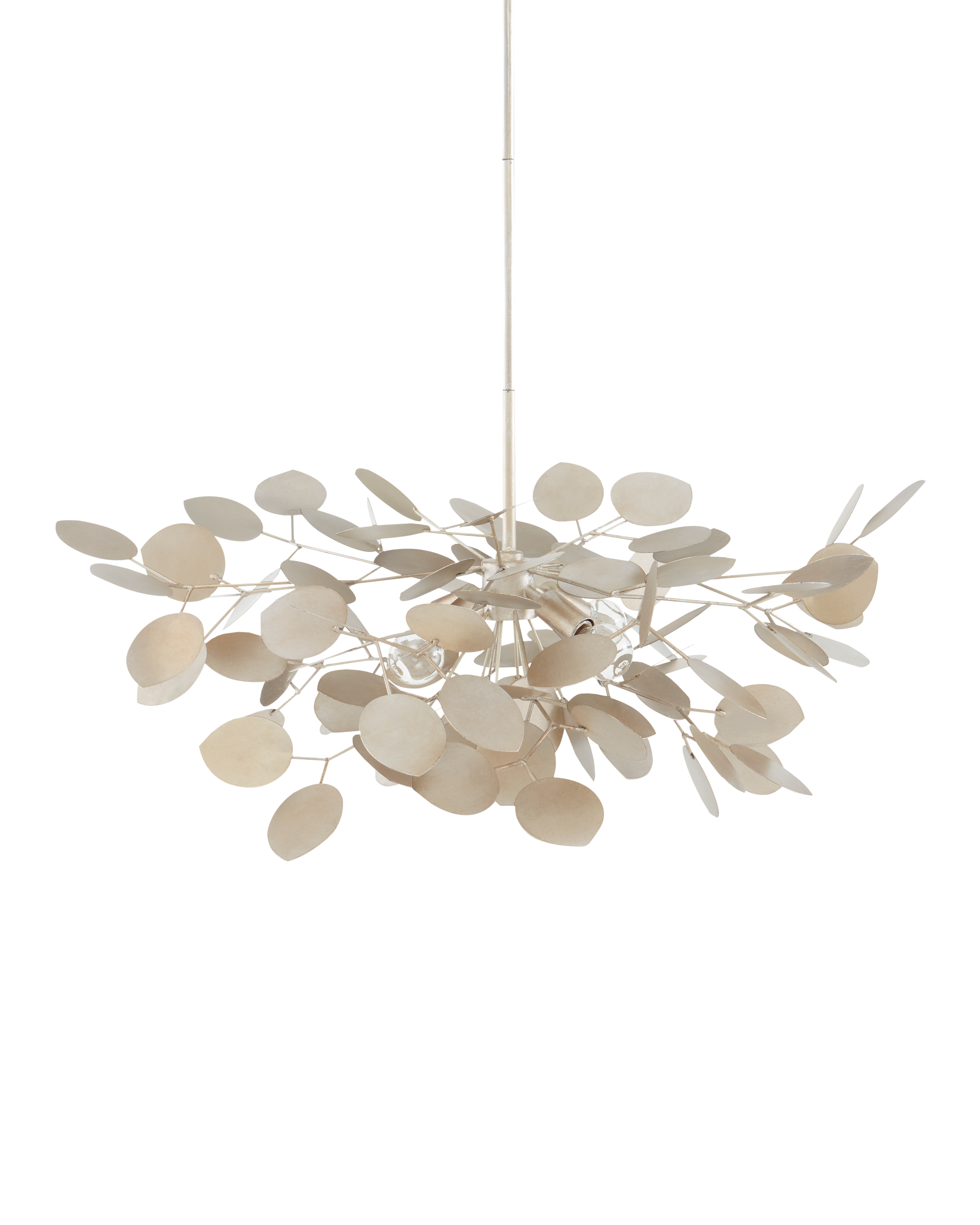 Lunaria Small Silver Chandelier - Thumbnail 4