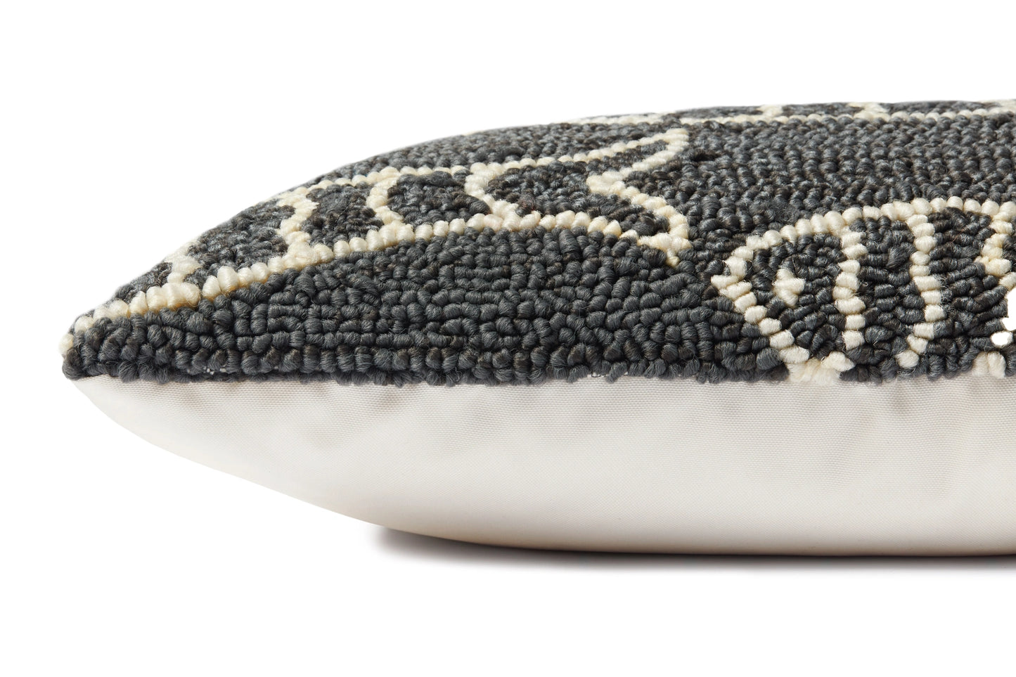 Loloi P0908 Grey 16" x 26" Cover Only Pillow