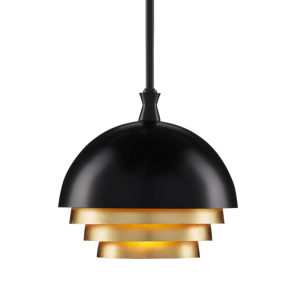 Salviati Medium Black & Gold Pendant