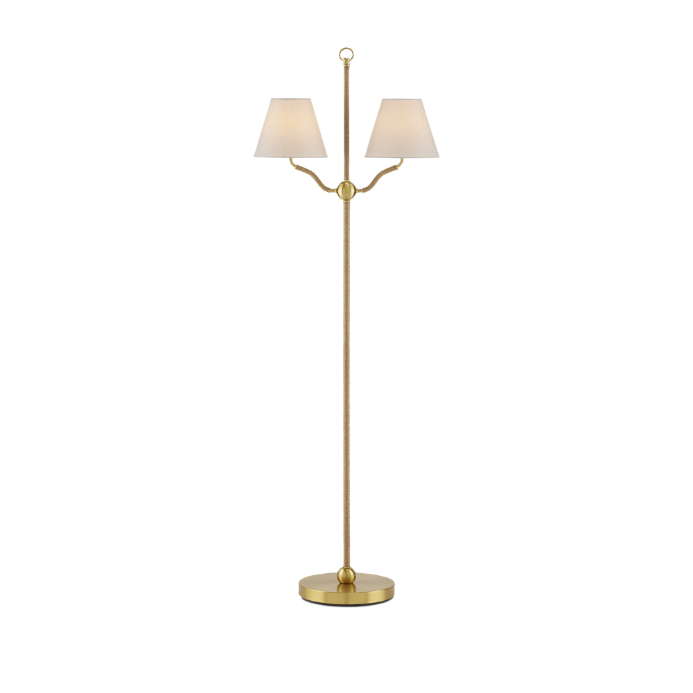 Sirocco Brass Floor Lamp