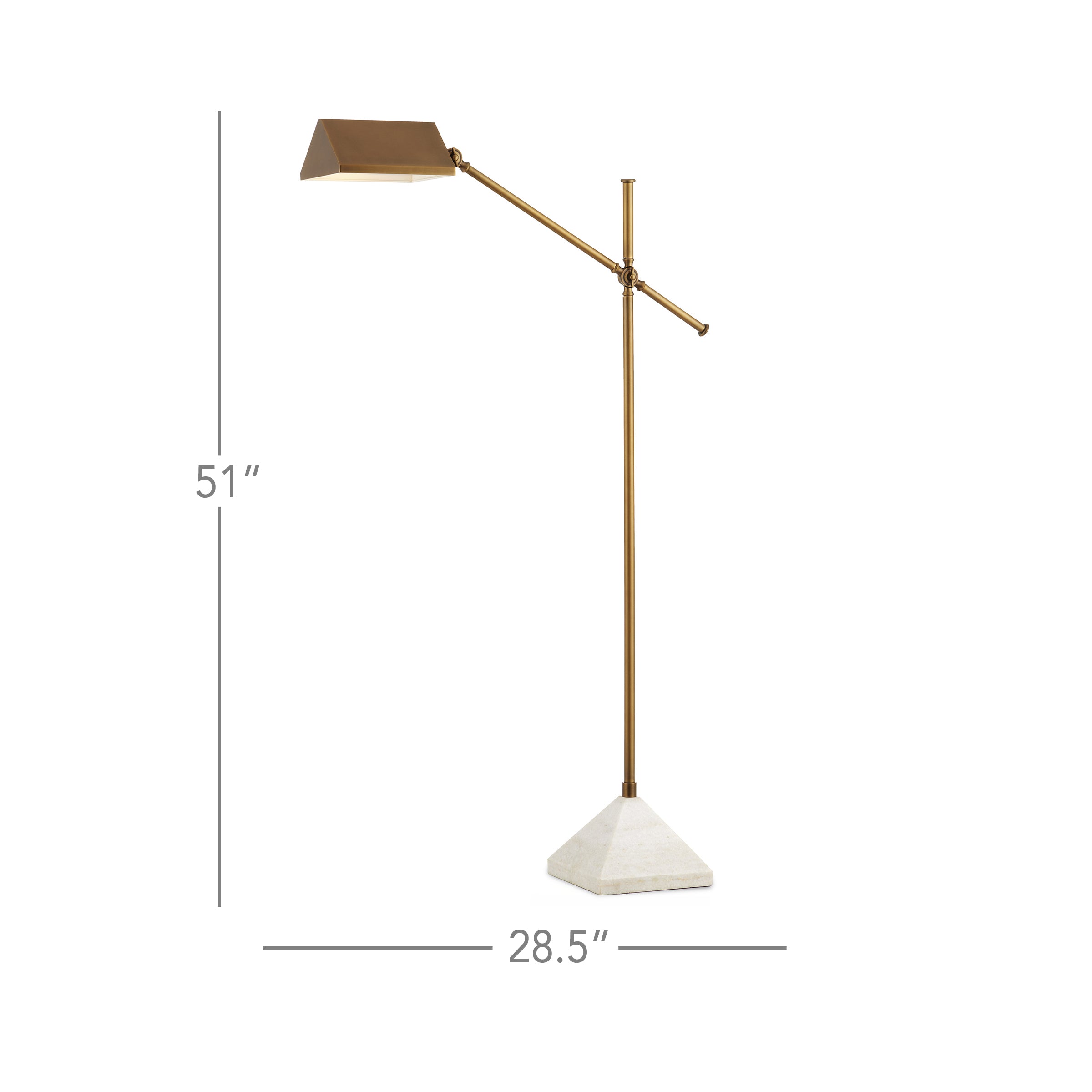 Repertoire Brass Floor Lamp - Thumbnail 2