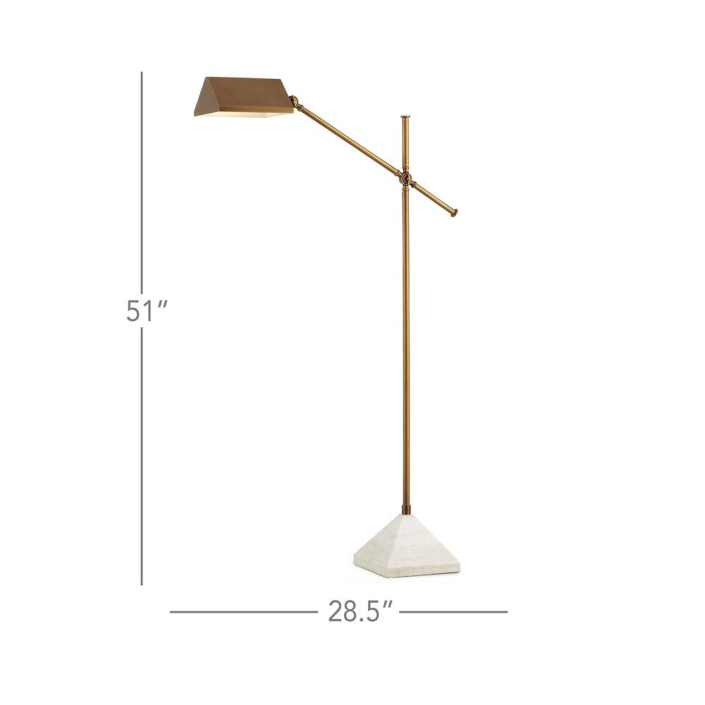 
                      
                        Repertoire Brass Floor Lamp
                      
                    
